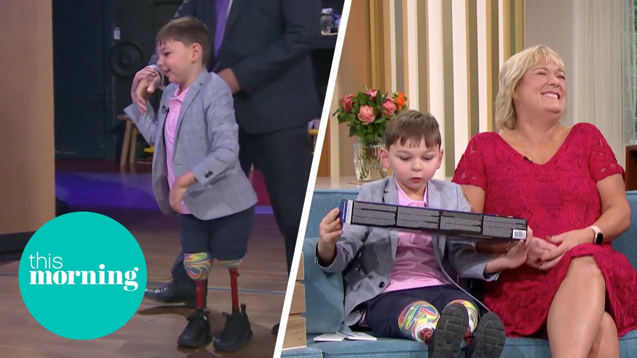 The Inspiring Boy Whose Prosthetic Legs Saved His Life, Gets a Big Surprise! | This Morning