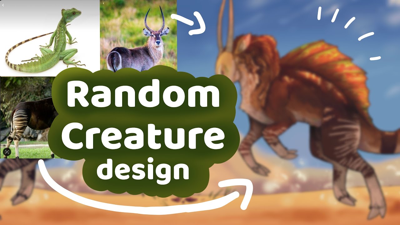 Random CREATURE design! #1 //Draw with me// mini tutorial 🌻
