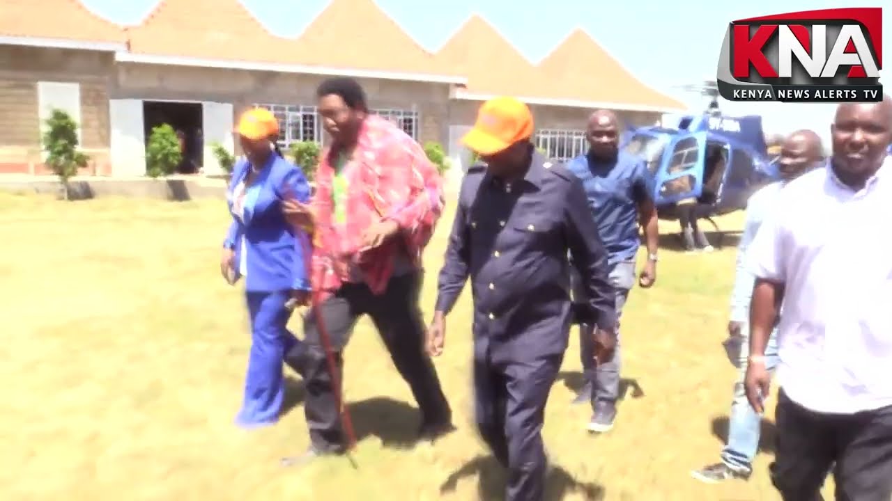 SEE HOW RAILA ODINGA LANDED AT LEDAMA OLE KINA'S NAROK HOME WITH HIS MULTI MILLION CHOPPER!