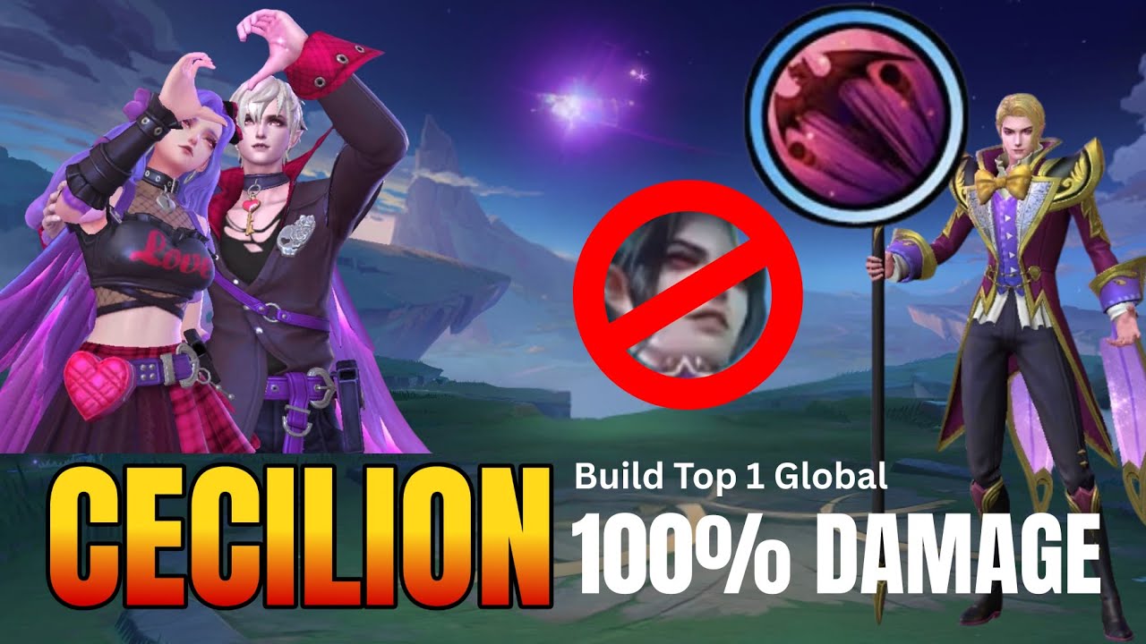 Build Top 1 global Cecilion 2025!! Insane damage 100% Unstoppable. Cecilion Best build 2025