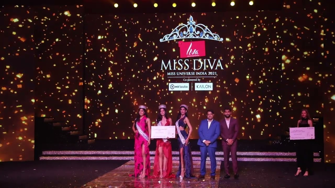 Kailon felicitated the Top 3 winners of LIVA Miss Diva Universe 2021