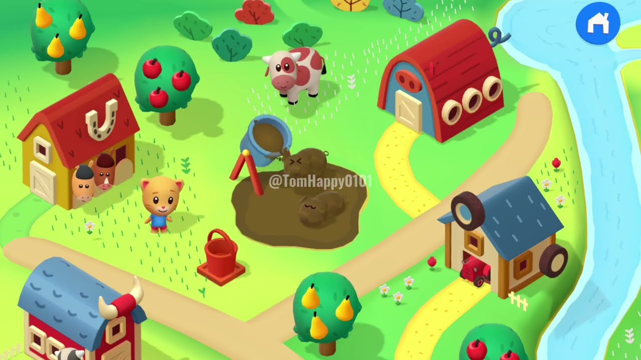Talking Ginger Playground - Farm Gameplay 
