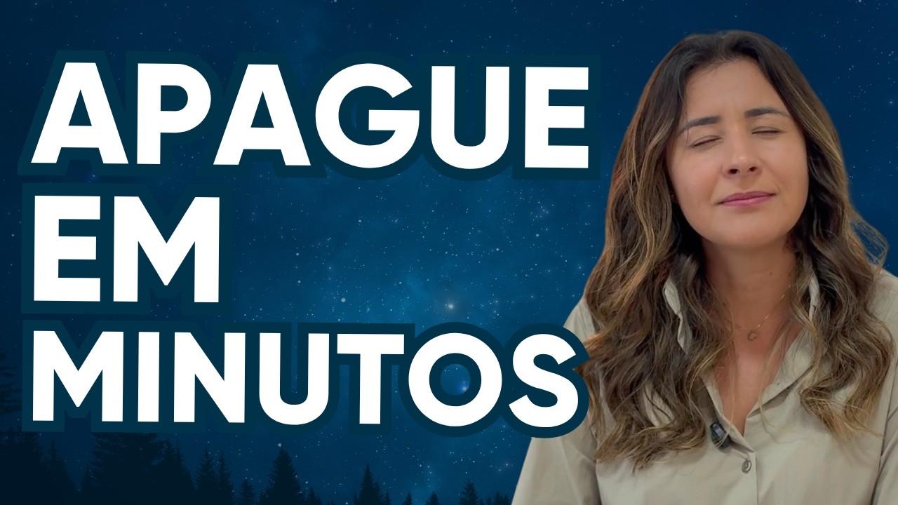 HIPNOSE para ACALMAR A MENTE ACELERADA A NOITE