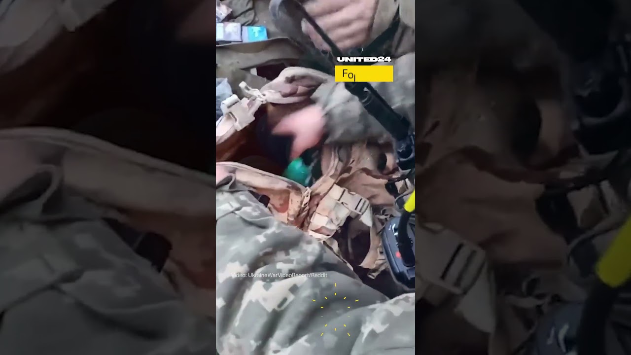 Ukrainian Soldiers Unpack the Backpacks of Russian Troops #warinukraine