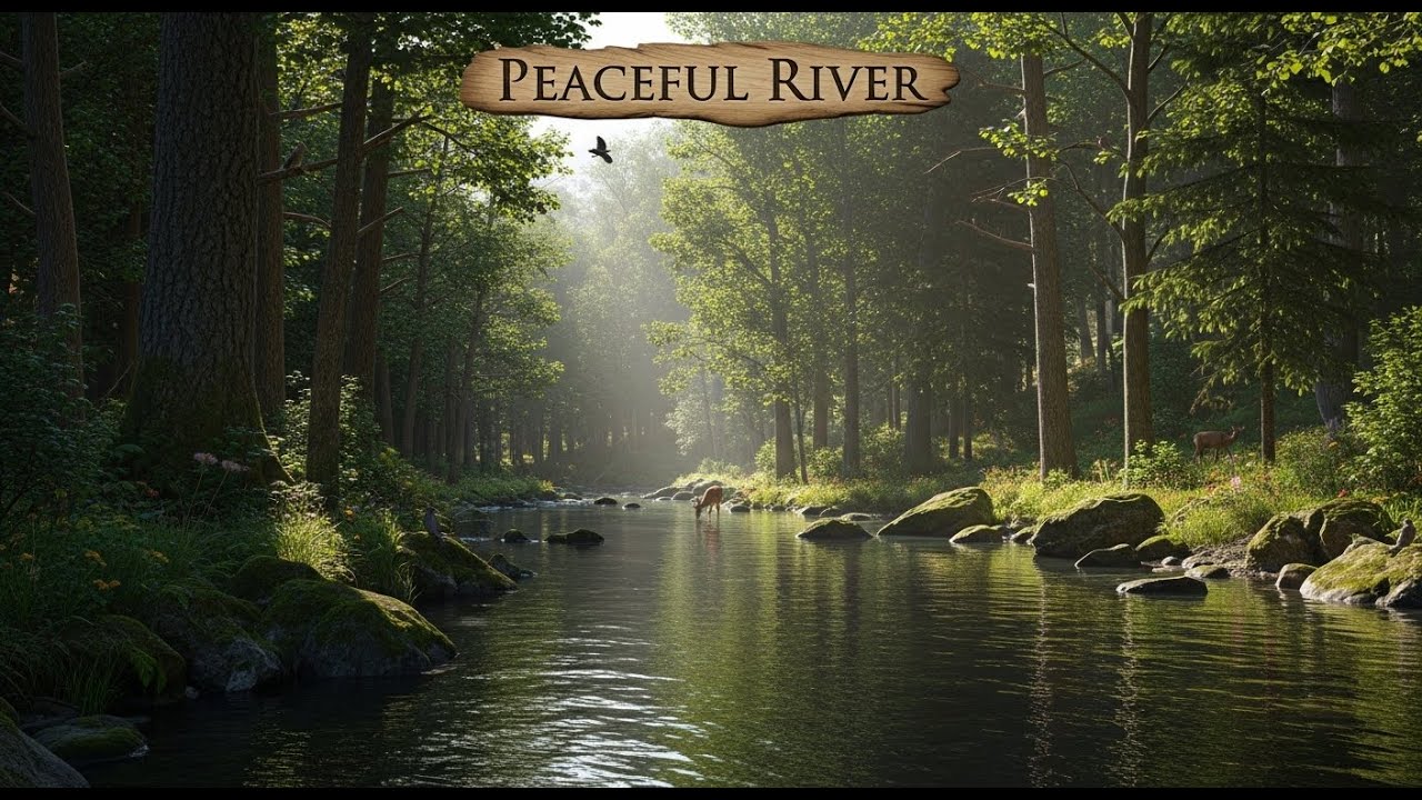 Serene River Water 🌿 Gentle Flowing Ambience for Sleep, Calm, and Meditation #875