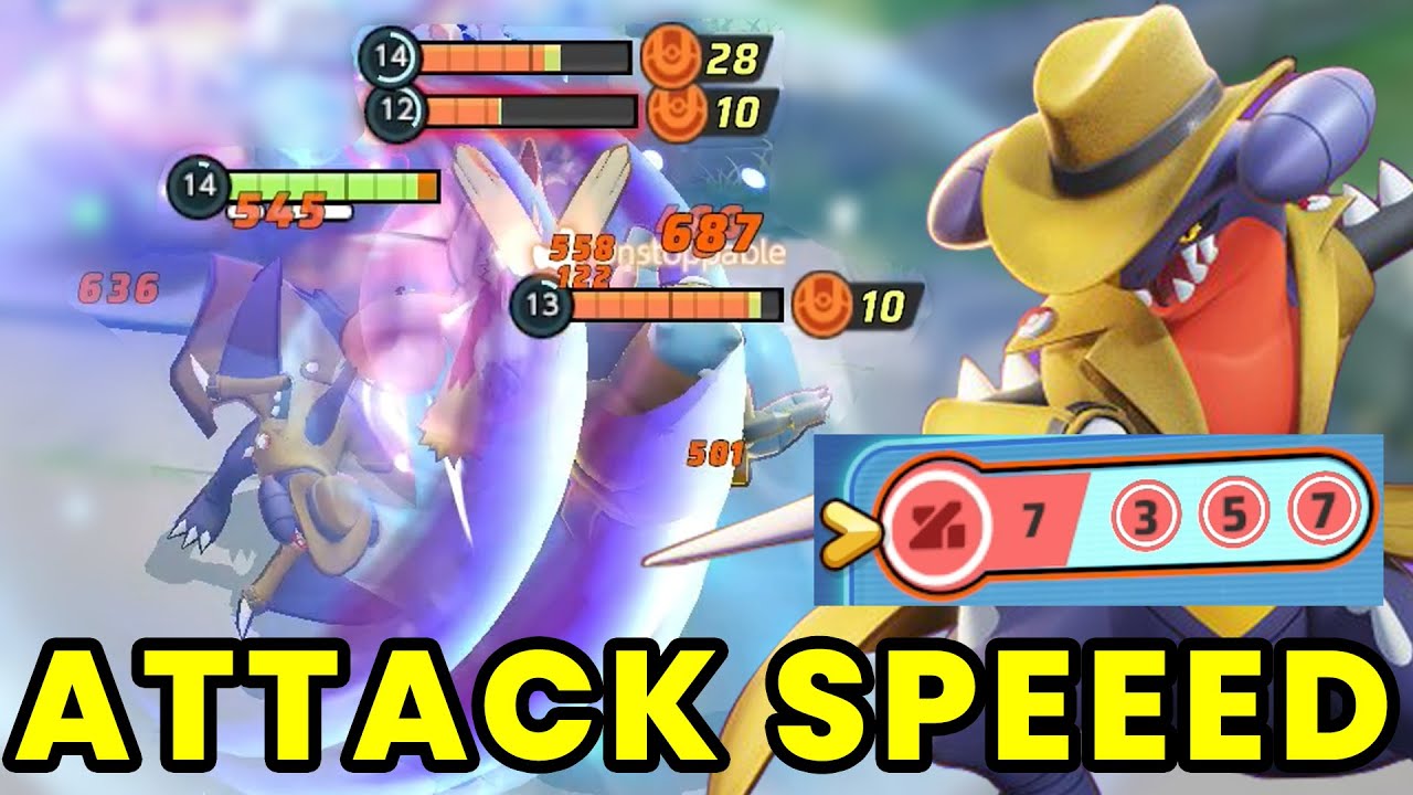 Way Too Much Attack Speed Garchomp  - Pokémon Unite Garchomp Gameplay