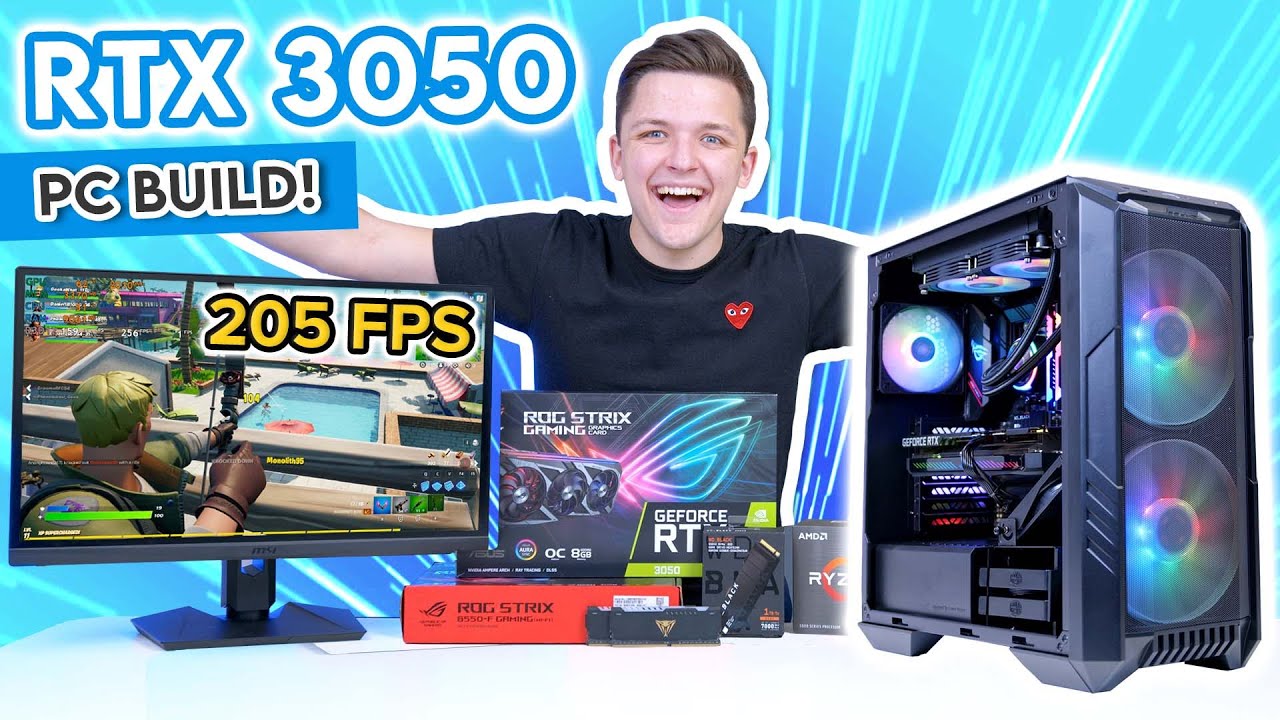 Ultimate $1200 RTX 3050 Gaming PC Build 2022! [ft. Ryzen 5 5600X - Full Gaming Benchmarks!]