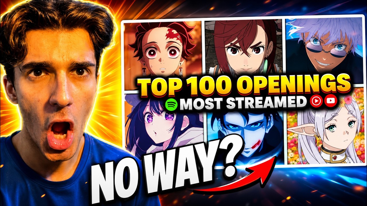 AMERICAN SINGER FIRST TIME Reacting to TOP 100 ANIME OPENINGS