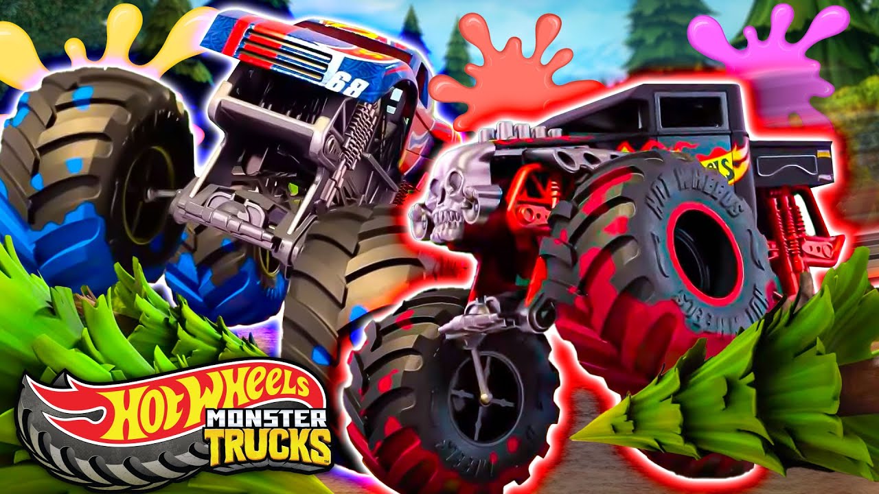 MONSTER TRUCKI SZALEJĄ W WOJNIE NA FARBĘ, TELEDYSKACH I EPICKICH WYZWANIACH!
