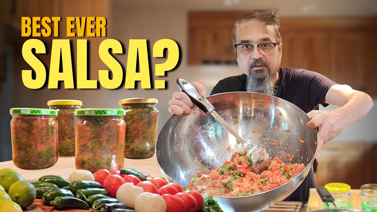Я приготовила свежую сальсу дома — и она просто СУПЕР вкусная! 🍅🌶️ Вы больше никогда не купите по...