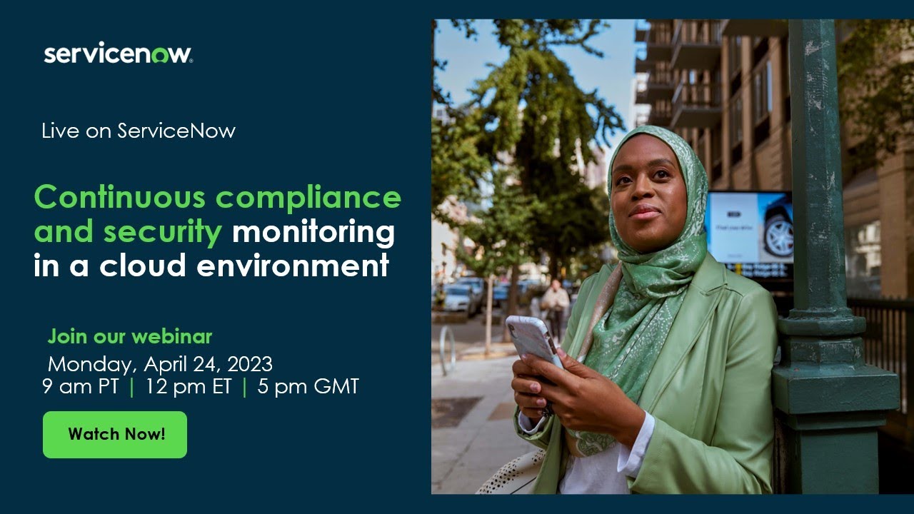 Continuous compliance and security monitoring in a cloud environment