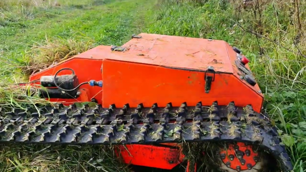 Тест высокой травы роботом Газонокосилкой Poduzov