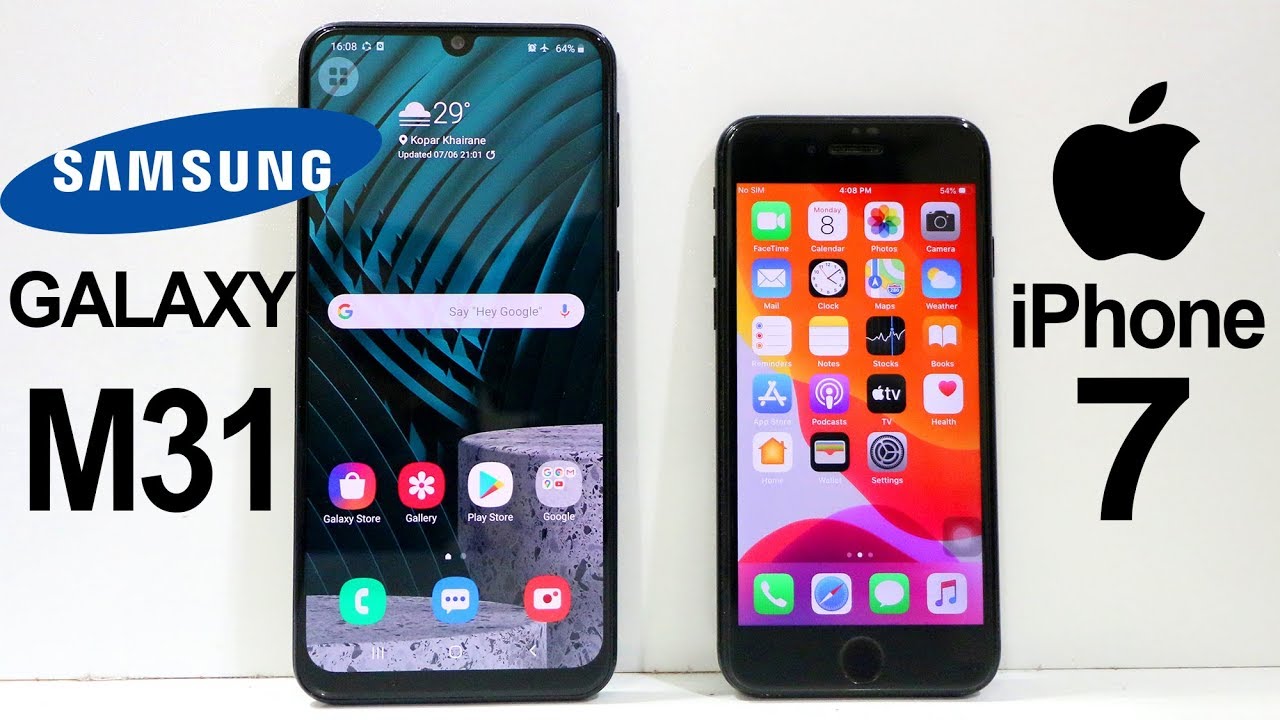 Samsung Galaxy M31 Vs iPhone 7 Speed Test