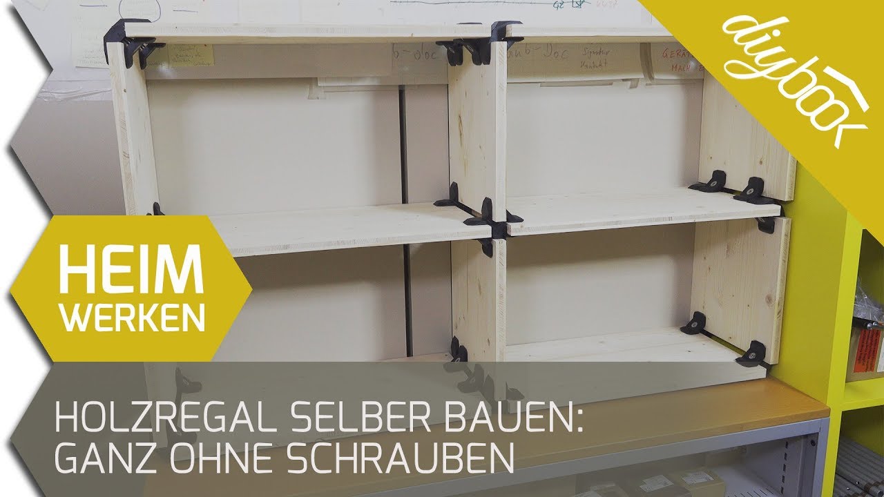 Holzregal selber bauen: ganz ohne Schrauben
