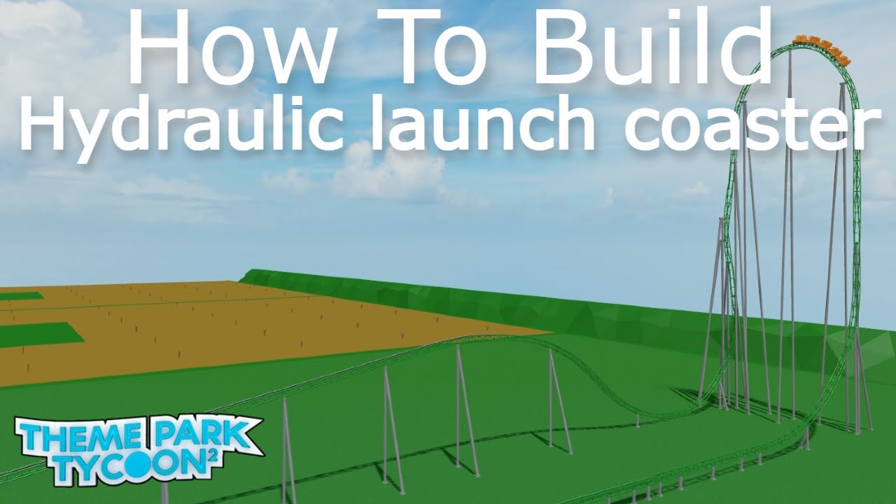 Hydraulic launch coaster | How To Build | Theme Park Tycoon 2