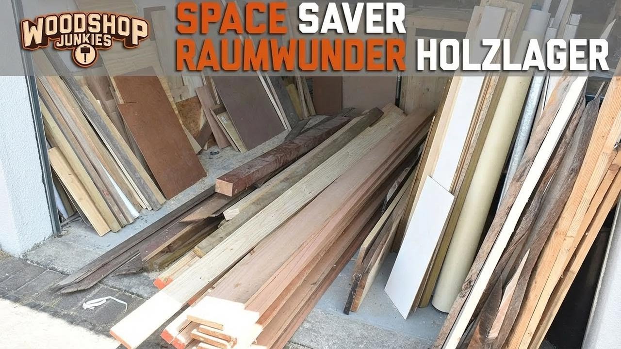 Platzsparende Materialaufbewahrung für die kleine Werkstatt