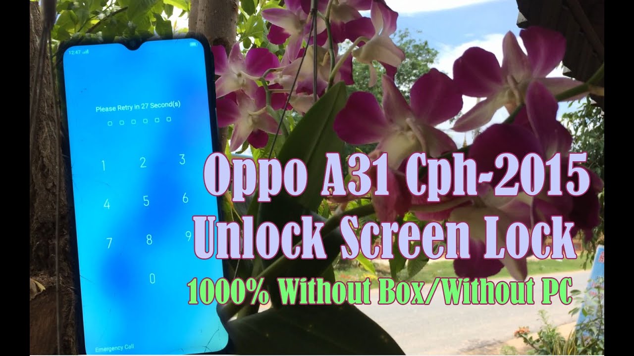 2022 OPPO A31(Cph2015) Pattern Password Unlock Free By Hands without PC/ Any Dongle/Box/Service