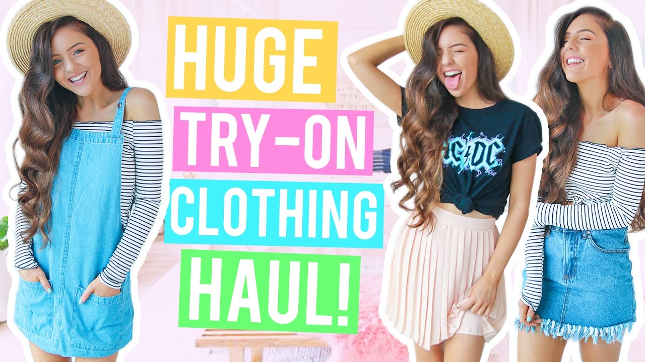 HUGE TRY ON Clothing Haul 2017! Affordable + Cute Clothes! Boohoo Haul!
