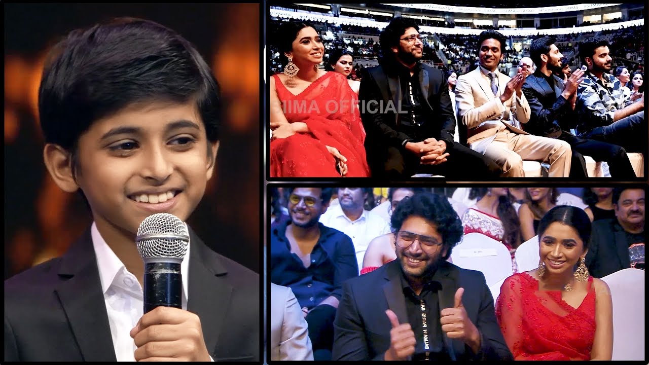 Jayam Ravi Son Aarav's Cute And Heart Touching Speech | SIIMA 2019