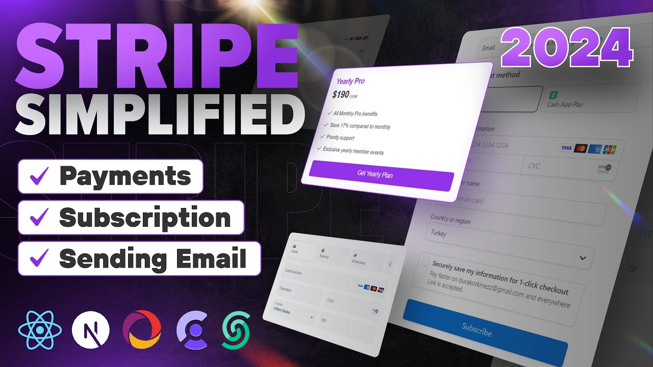 Ultimate Stripe Tutorial for Beginners in 5 HOURS - Subscriptions, Payments, Emails
