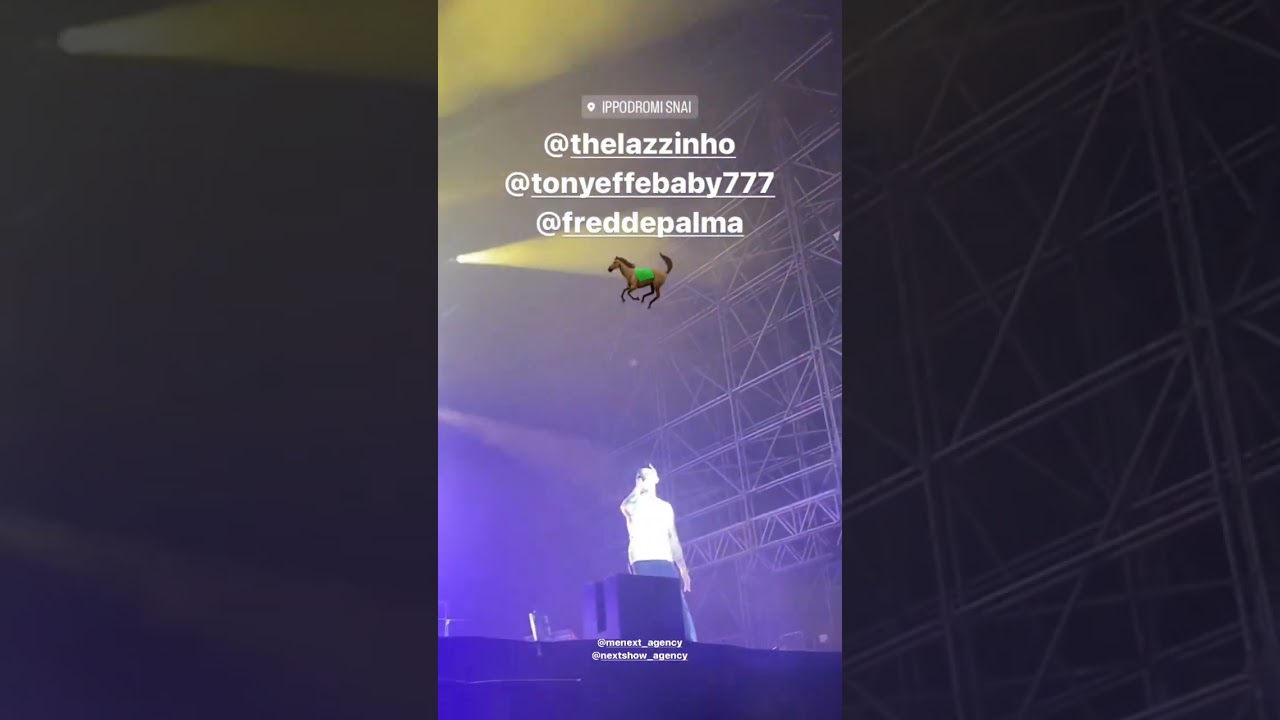 LAZZA LIVE ALL' IPPODROMO SNAI, MILANO!