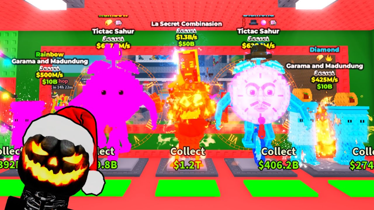 Кража безумных предметов с тысячекратной удачей! Укради Brainrot в ROBLOX!