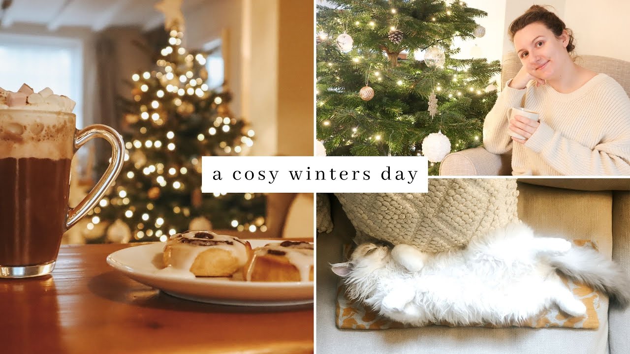A Cosy Winters Day In My Cottage ~  Sleepy Kitten Cuddles, Hot Chocolate & Writing Christmas Cards