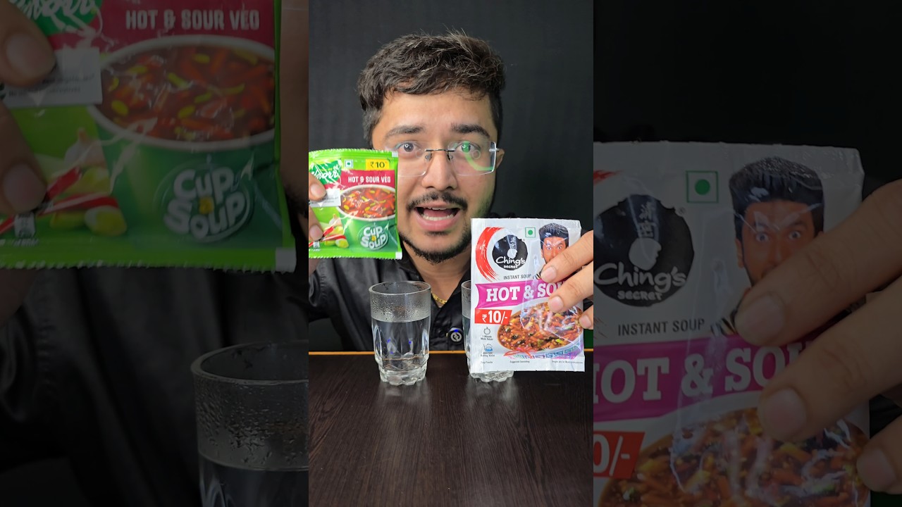 Let's find it out Test me Best kon Cing's or Knorr?!!! 🥣 #soup #shorts #foodcomparison #food #review