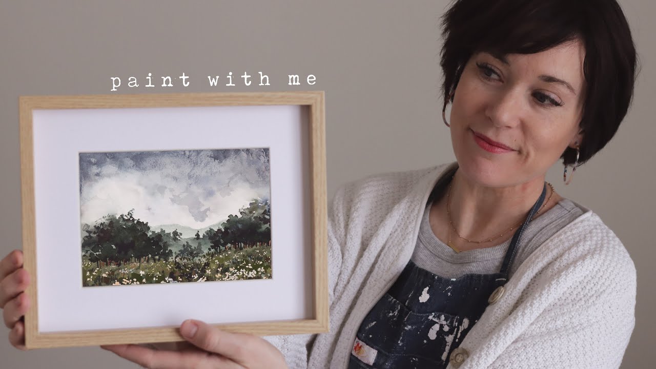 Make Your Own Moody Vintage Art | Watercolor Painting for Beginners
