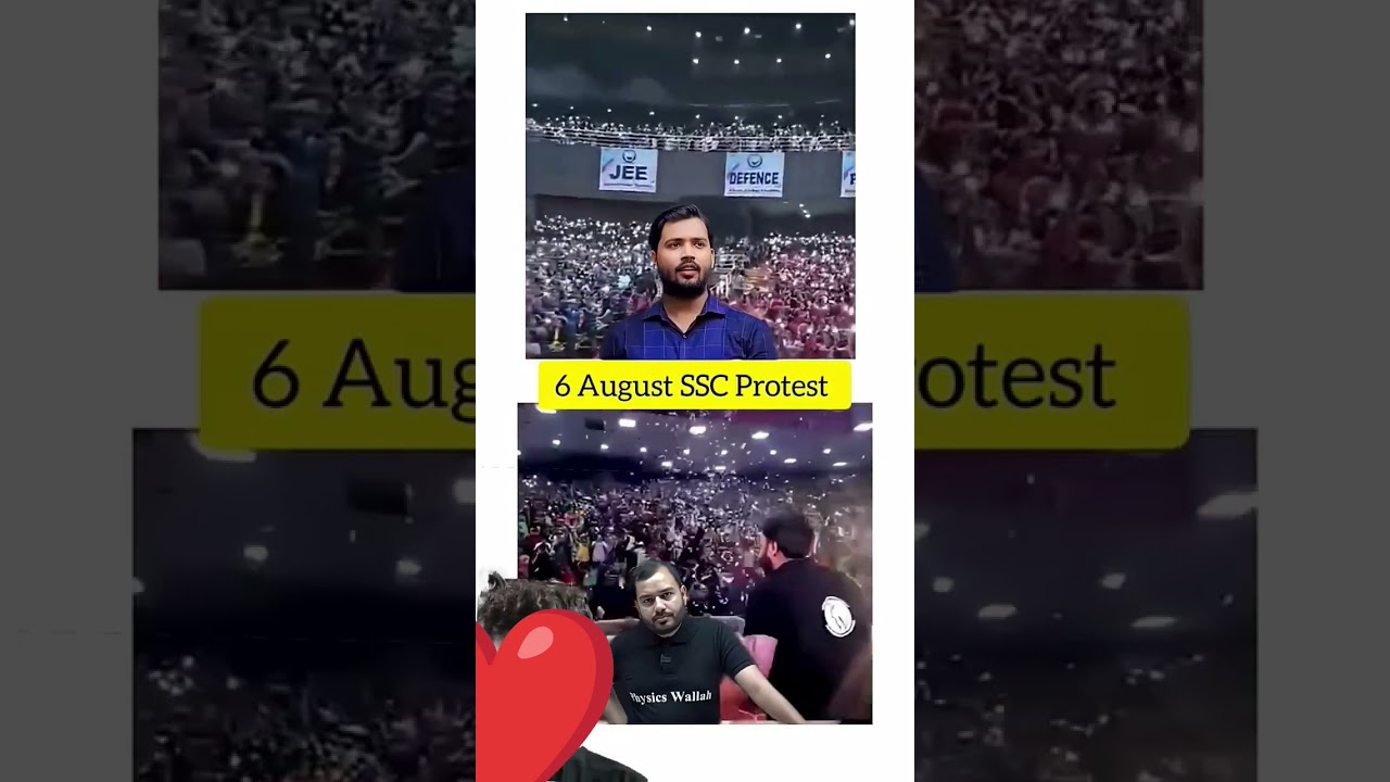 6 August SSC protest #khansir #shortsfeed #ssc