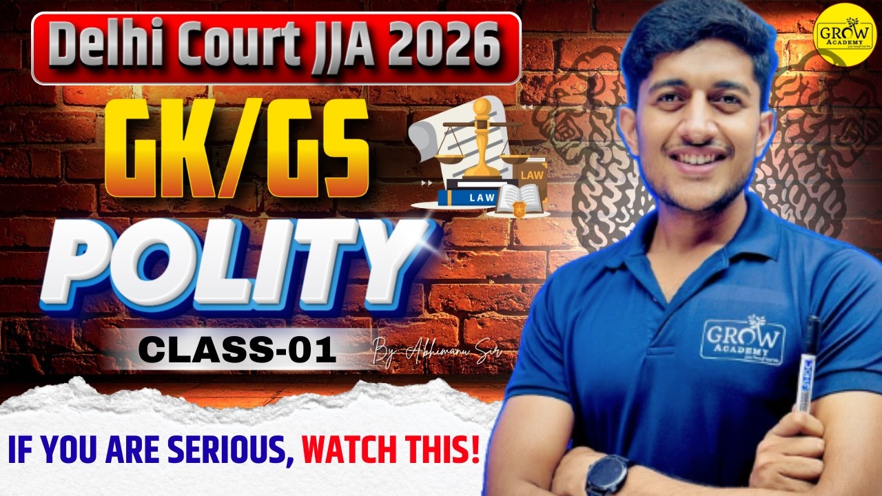 Polity | Class-01 | General Awareness | Delhi Court JJA 2026 | Abhimanu Sir