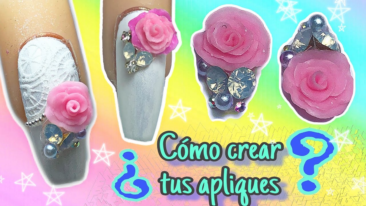 ROSAS CON PLASTIGEL | APLIQUES DE UÑAS