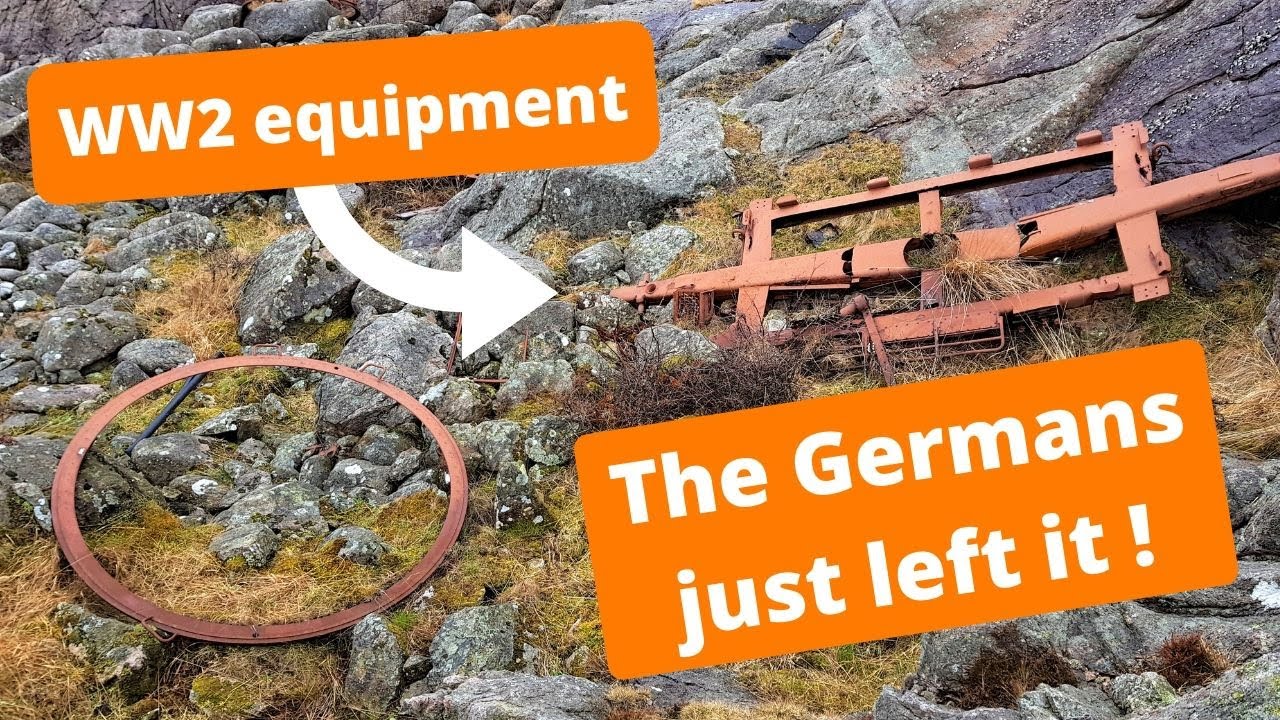 Germans just left WW2 equipment there . AMAZING WW2 finding !