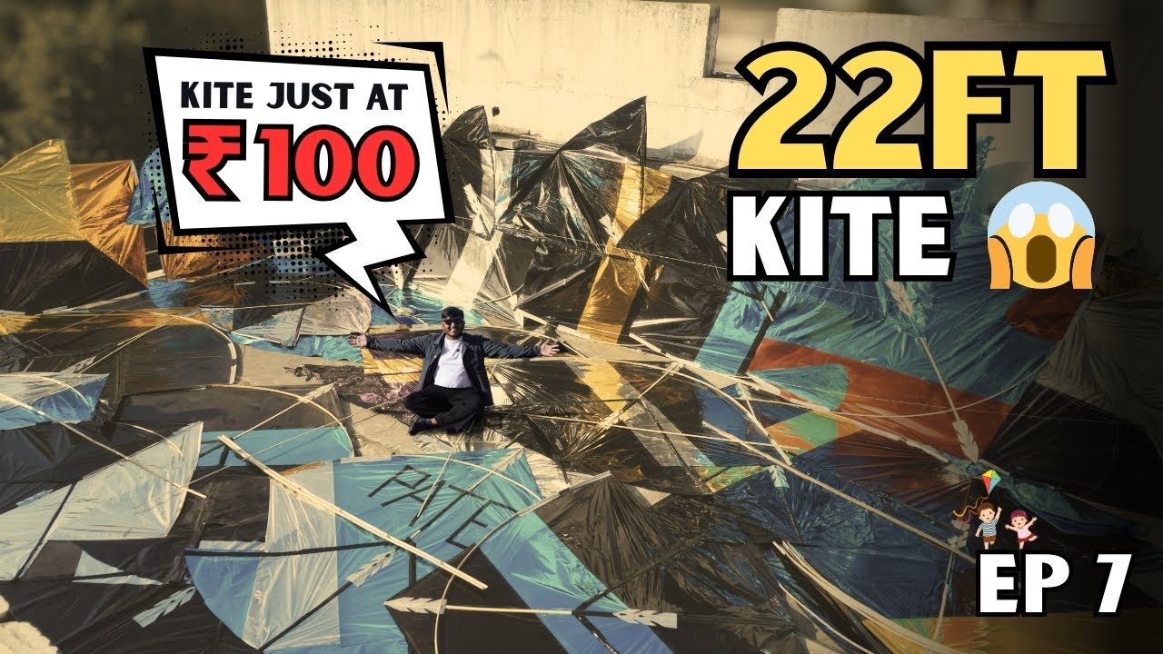 22ft Patang Making & Testing | Gujarat Big Kite Shop | All Sizes 3ft&ndash;22ft |&nbsp;Uttarayan&nbsp;2026&rdquo;