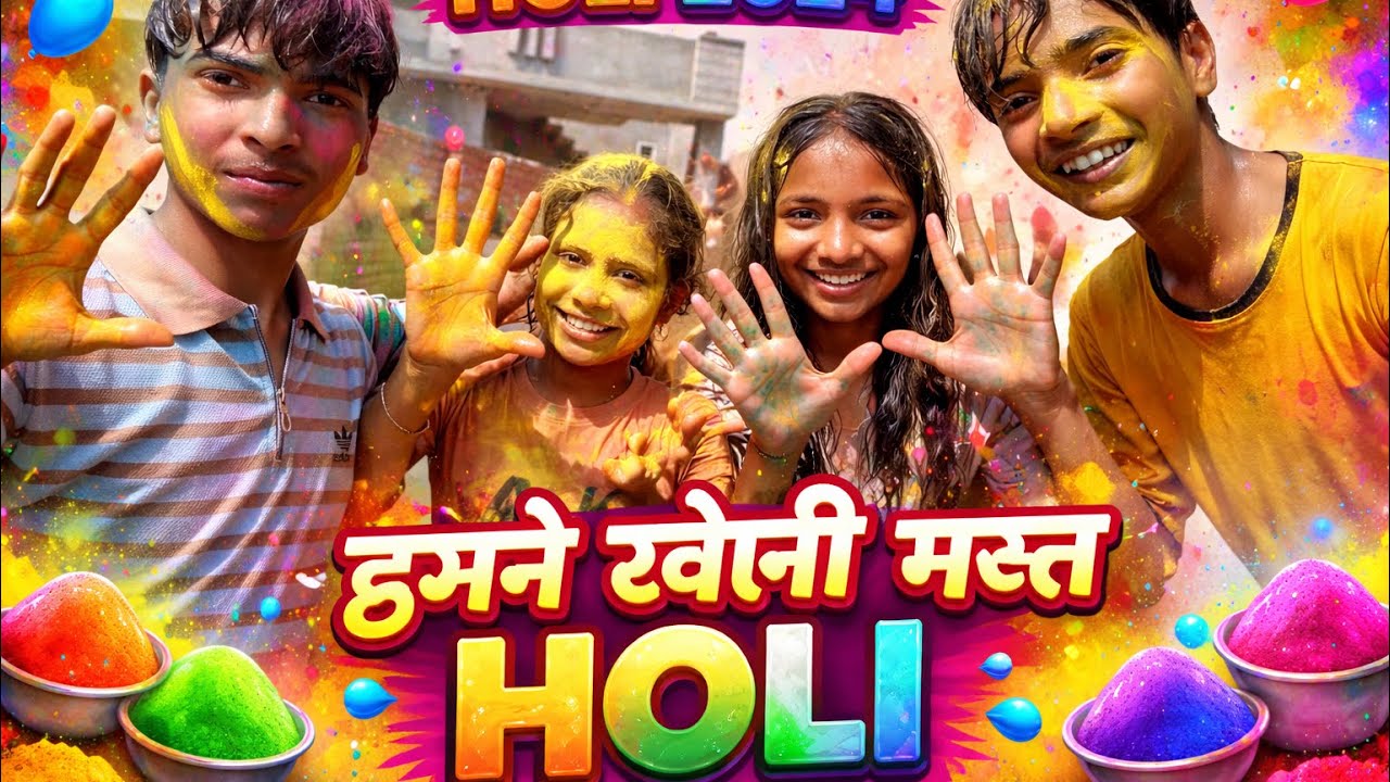Holi me to ajj maza hi aa gya 😂