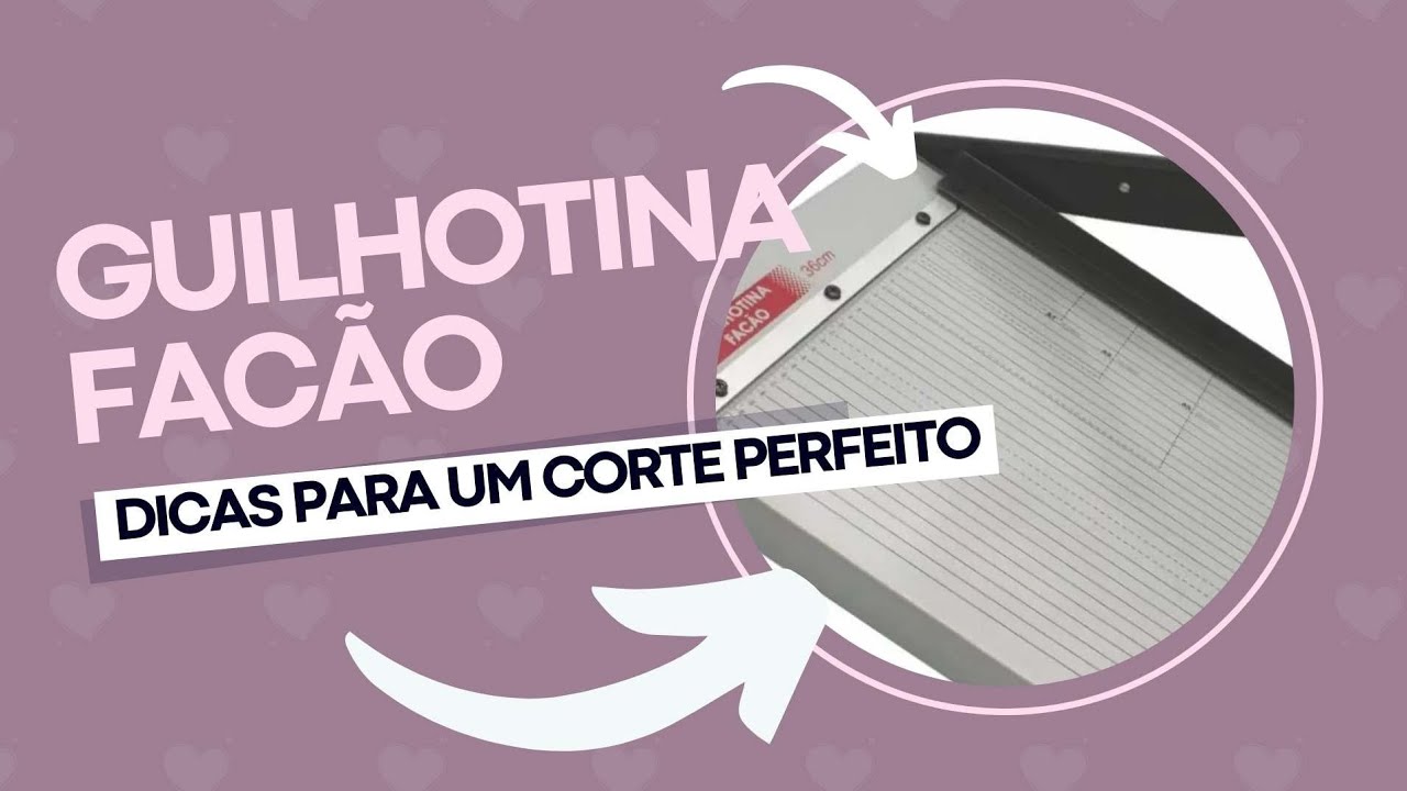Corte perfeito na guilhotina facão