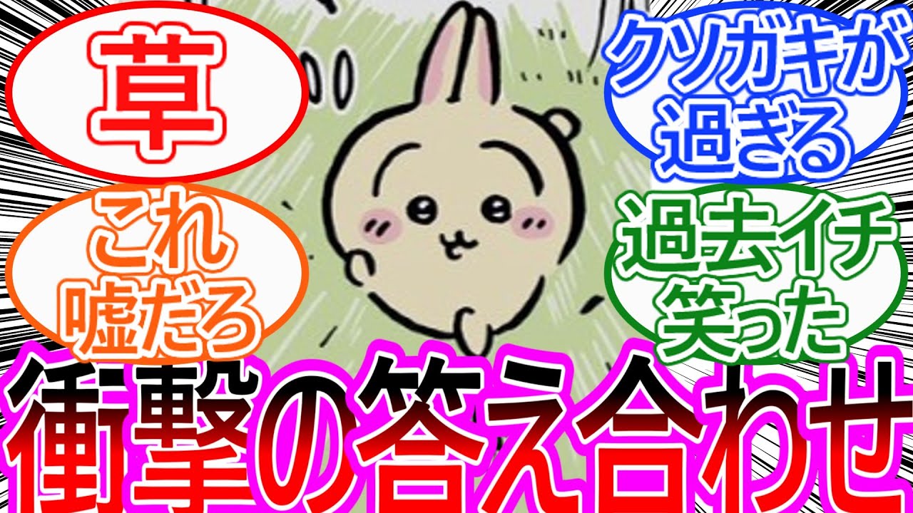 【ちいかわ】遂に心霊写真の正体が明らかに！うさぎのイタズラ心が想像以上に爆発！に対する読者の反応集【ゆっくりまとめ】