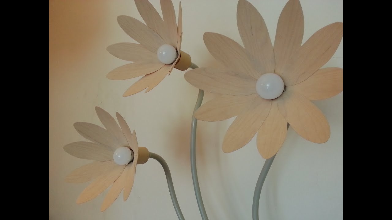 DIY. LAMPARA DE PIE, DISEÑO FLORAL. FLORAL DESIGN LAMP