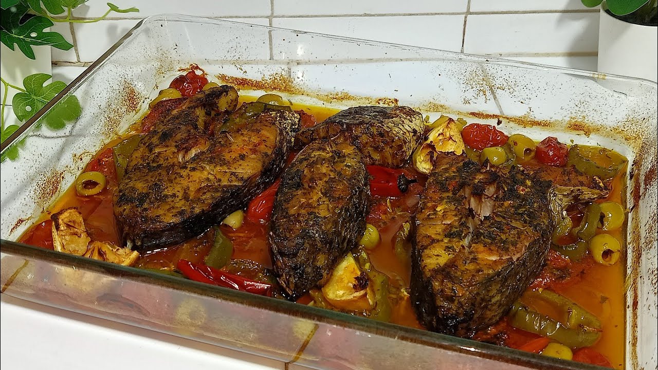 أسهل و ألذ طريقة تحضير سمك التونة في الفرن للمبتدئات تستحق التجربة 😋🐟