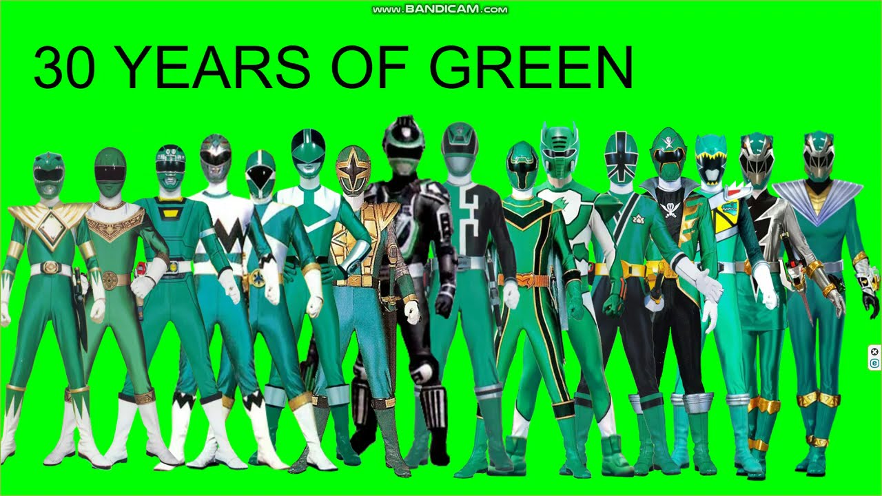 Power rangers colours (ranked in no particular order)