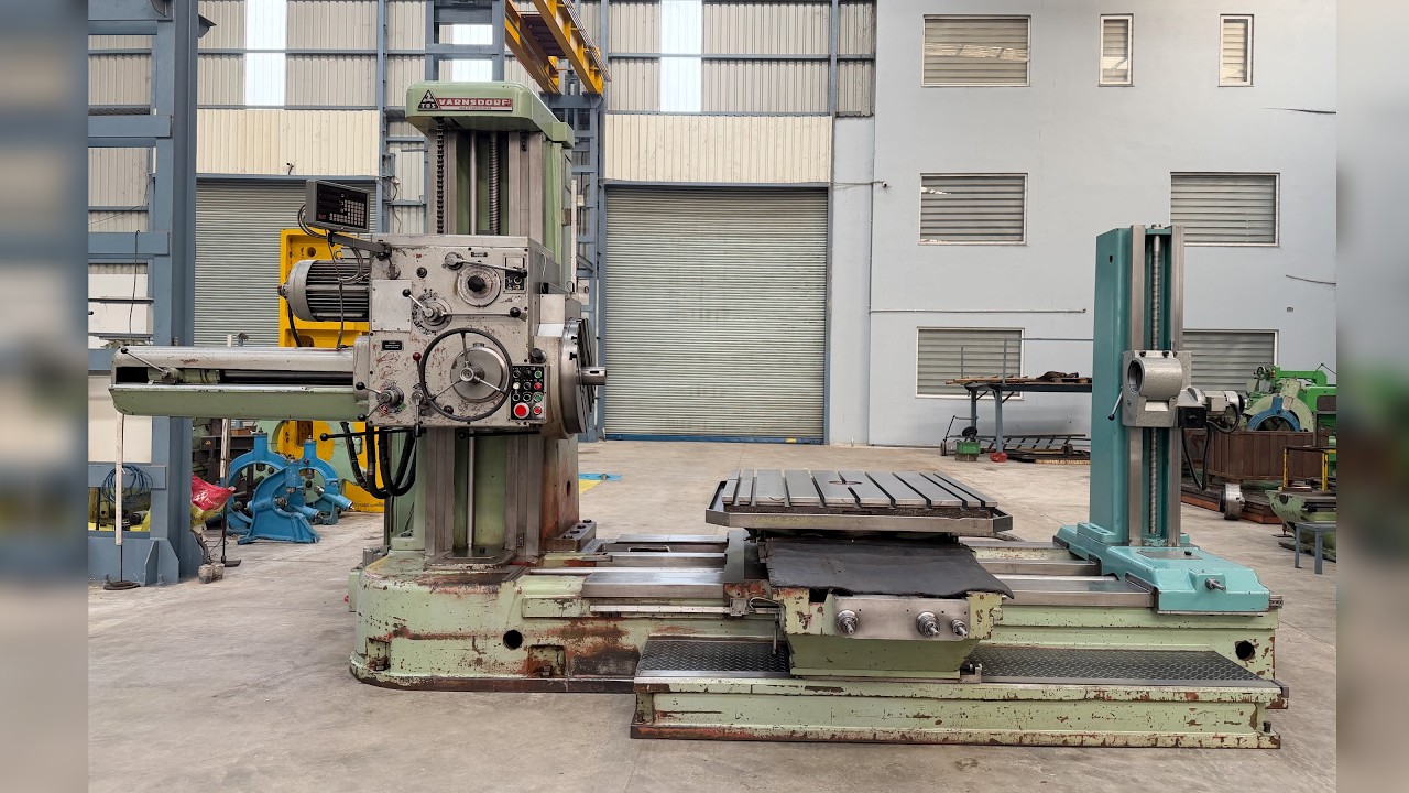 TOS (Czech) W100A Table-type Horizontal Boring Machine - Table Size 1250 mm x 1250 mm