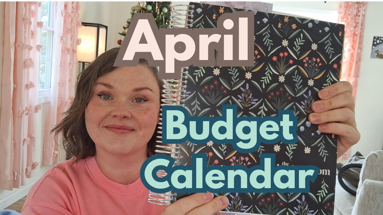 Setting up my April budget calendar using the Budget By Paycheck Workbook
