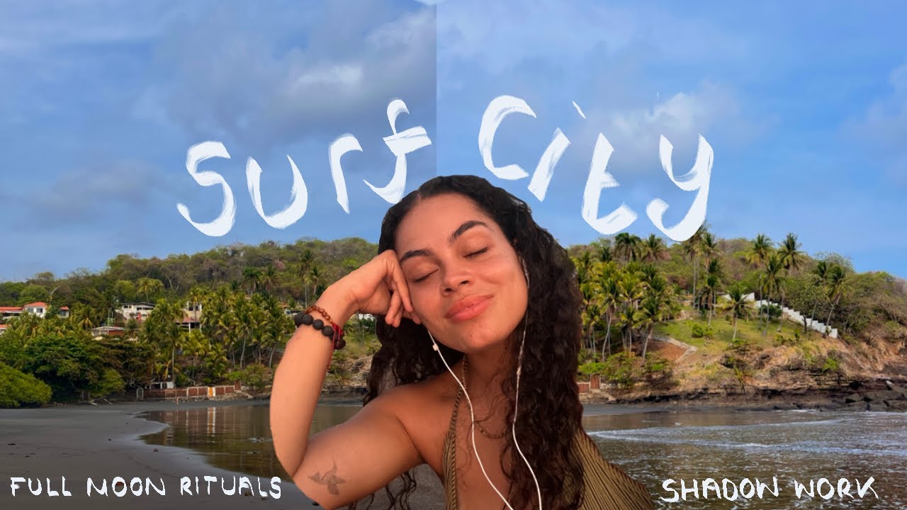 shadows create portals for light - full moon in Scorpio | EL SALVADOR SURF CITY VLOG