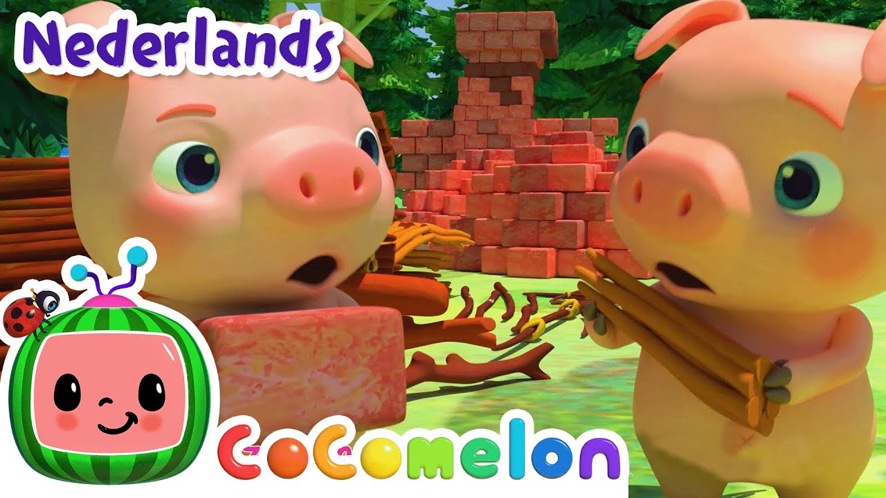 De Drie Biggetjes | CoComelon Nederlands - Kinderliedjes