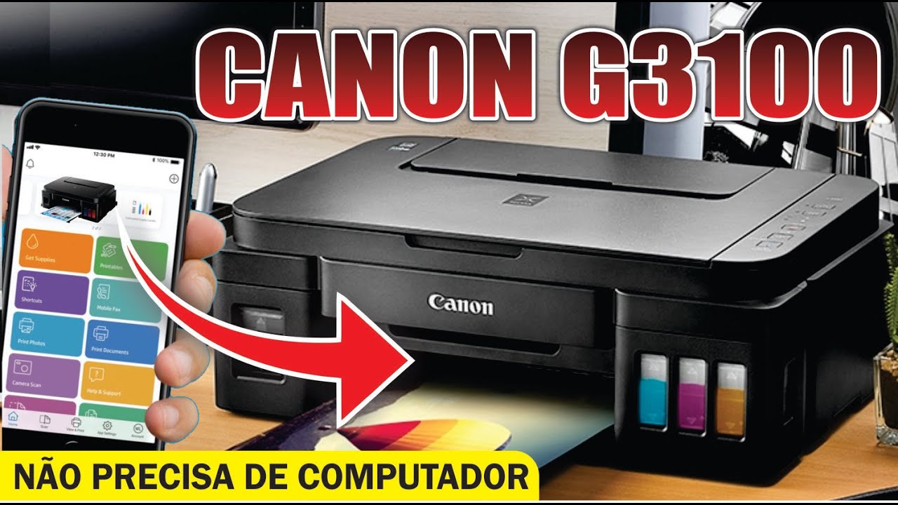 CANON G3100 como imprimir do CELULAR, não precisa de computador para configurar