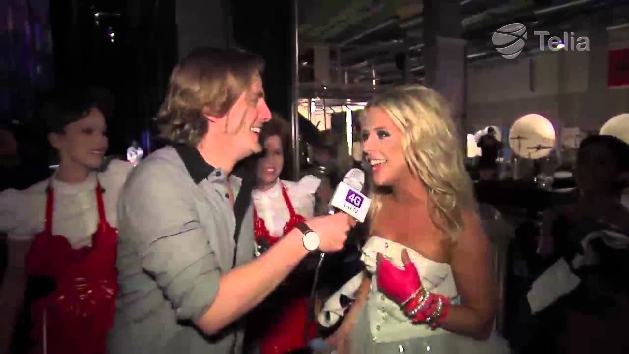 BACKSTAGE EXCLUSIVE! Christa Siegfrids right after her performance - Eurovision Song Contest 2013
