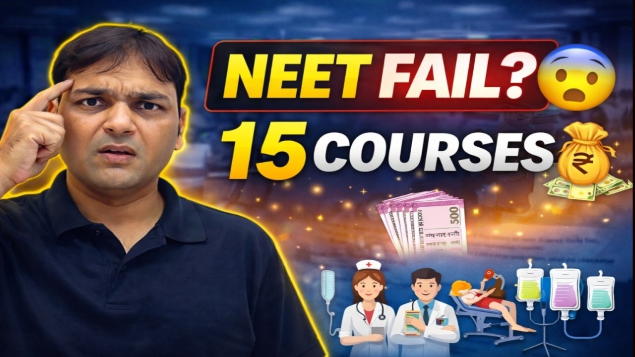 NEET 2026 Fail? 😱 ये 15 Courses दिलाएंगे 10L+ Salary!