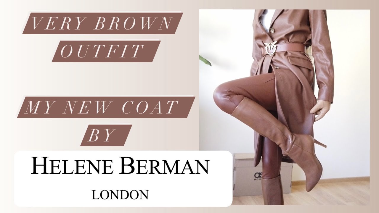 Helene Berman Leather Coat outfit ideas Asos haul and try on