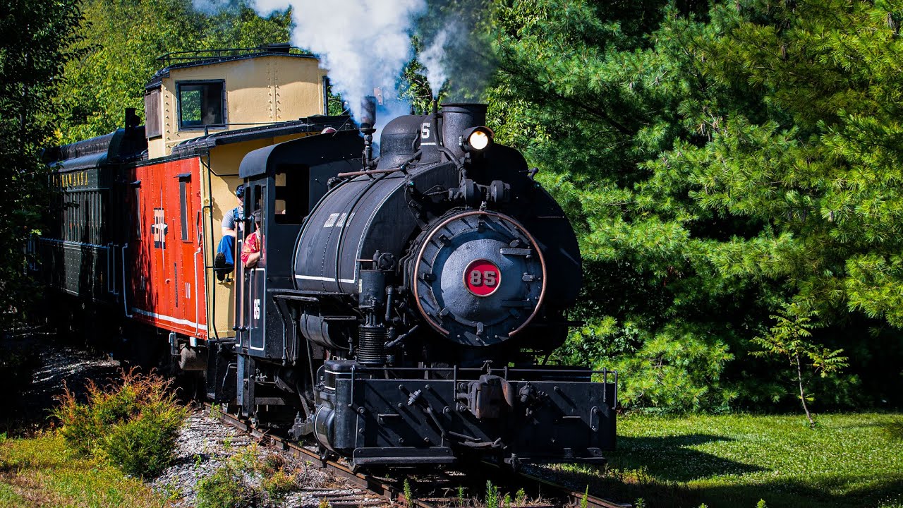 Coal-Powered Steam Train: Jeddo Coal Company #85's Journey on LM&M Railroad