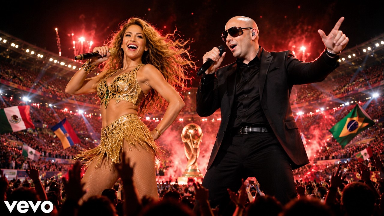 Pitbull x Shakira - On The Floor | FIFA World Cup 2026 Fan Song | Stadium Party Anthem | 4K